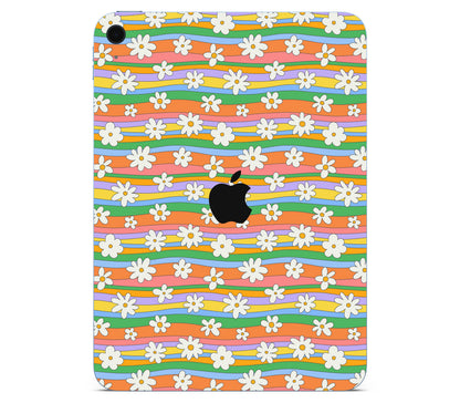 iPad 10.9" (2025, Gen 11) skin, Daisy Drift, back skin with logo cutout