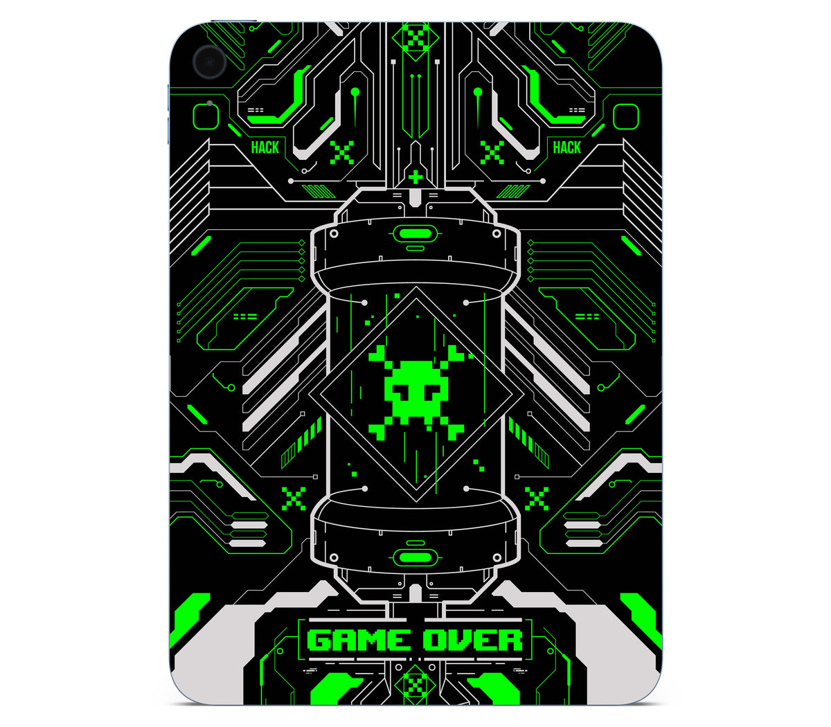 iPad 10.9" (2025, Gen 11) skin, Fatal Error (Acid), back skin