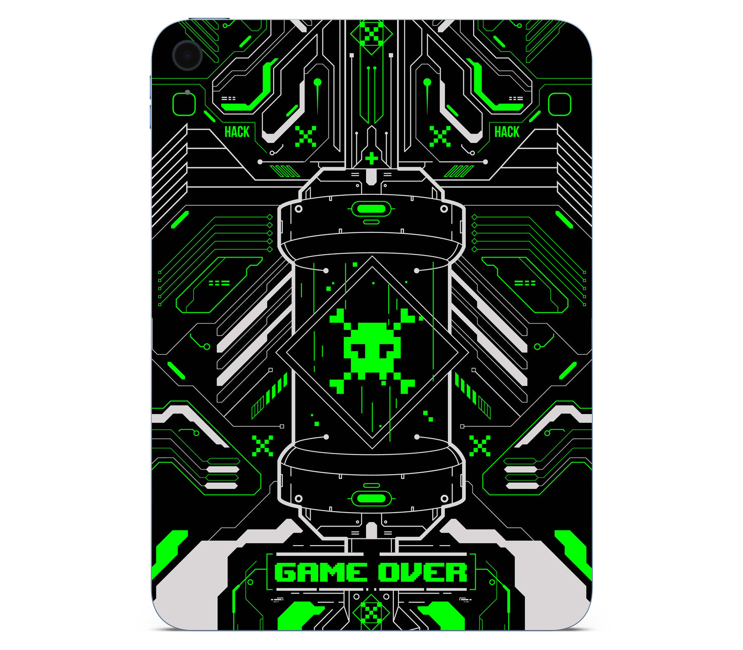 iPad 10.9" (2025, Gen 11) skin, Fatal Error (Acid), back skin