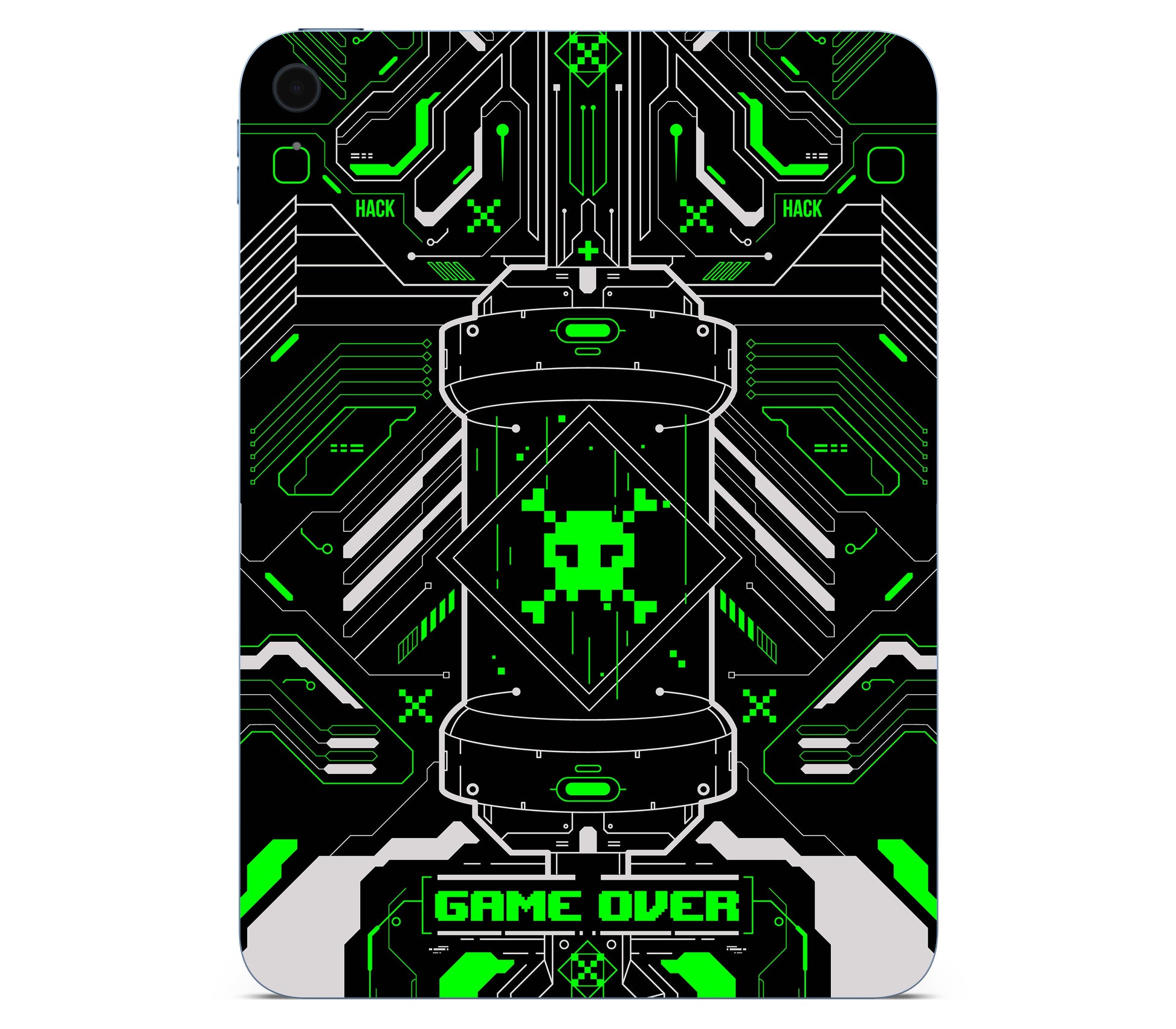 iPad 10.9" (2025, Gen 11) skin, Fatal Error (Acid), back skin
