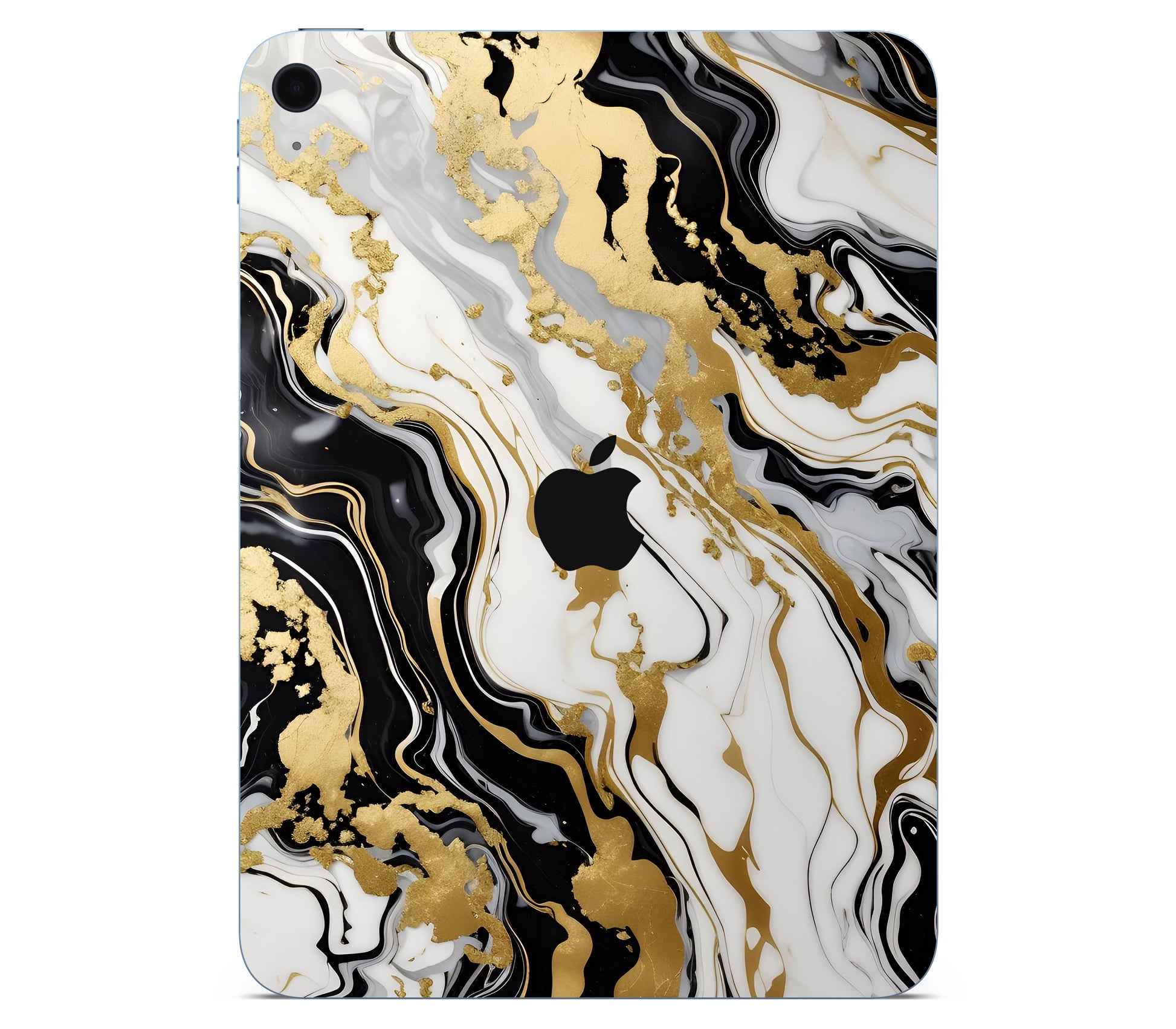 iPad 10.9" (2025, Gen 11) skin, Gold Flare, back skin with logo cutout