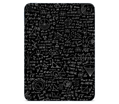 iPad 10.9" (2025, Gen 11) skin, Math Madness, back skin without logo cutout