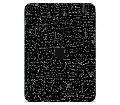 iPad 10.9" (2025, Gen 11) skin, Math Madness, back skin with logo cutout