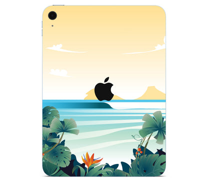 iPad 10.9" (2025, Gen 11) skin, Sizzle Bay, back skin with logo cutout
