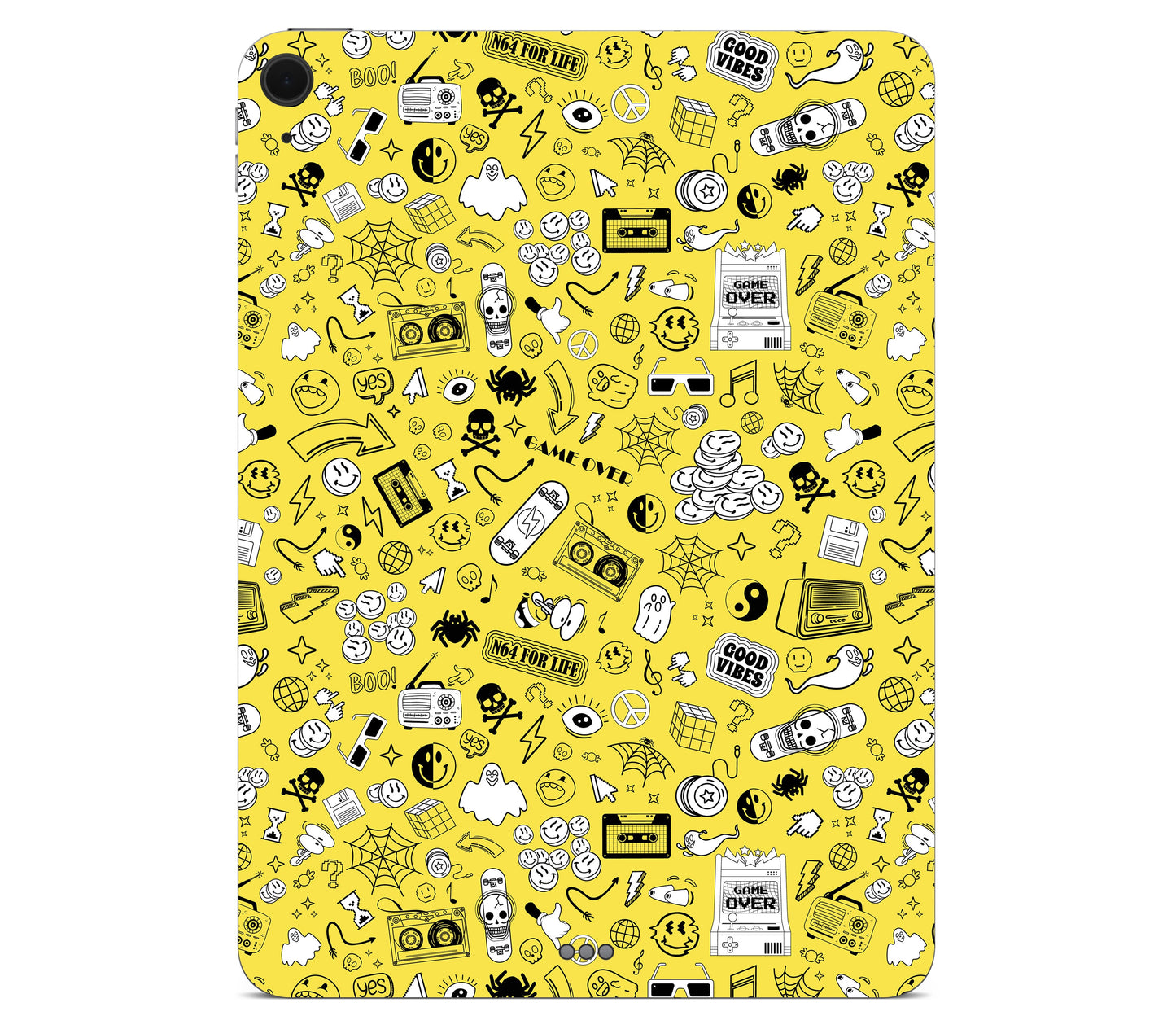 iPad Air 11" (M3) skin, 90’s Nostalgia, back skin without logo cutout