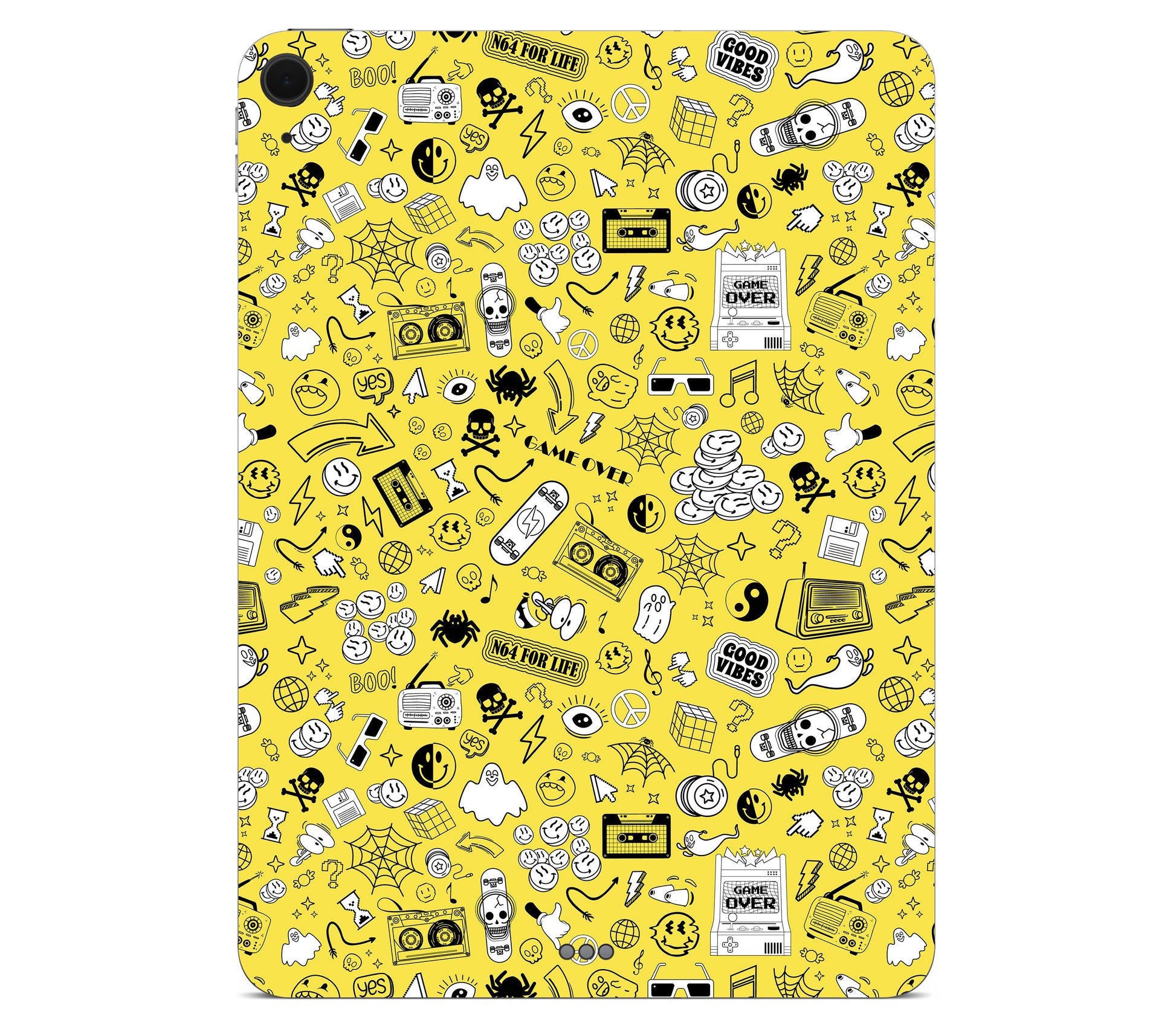 iPad Air 11" (M3) skin, 90’s Nostalgia, back skin without logo cutout