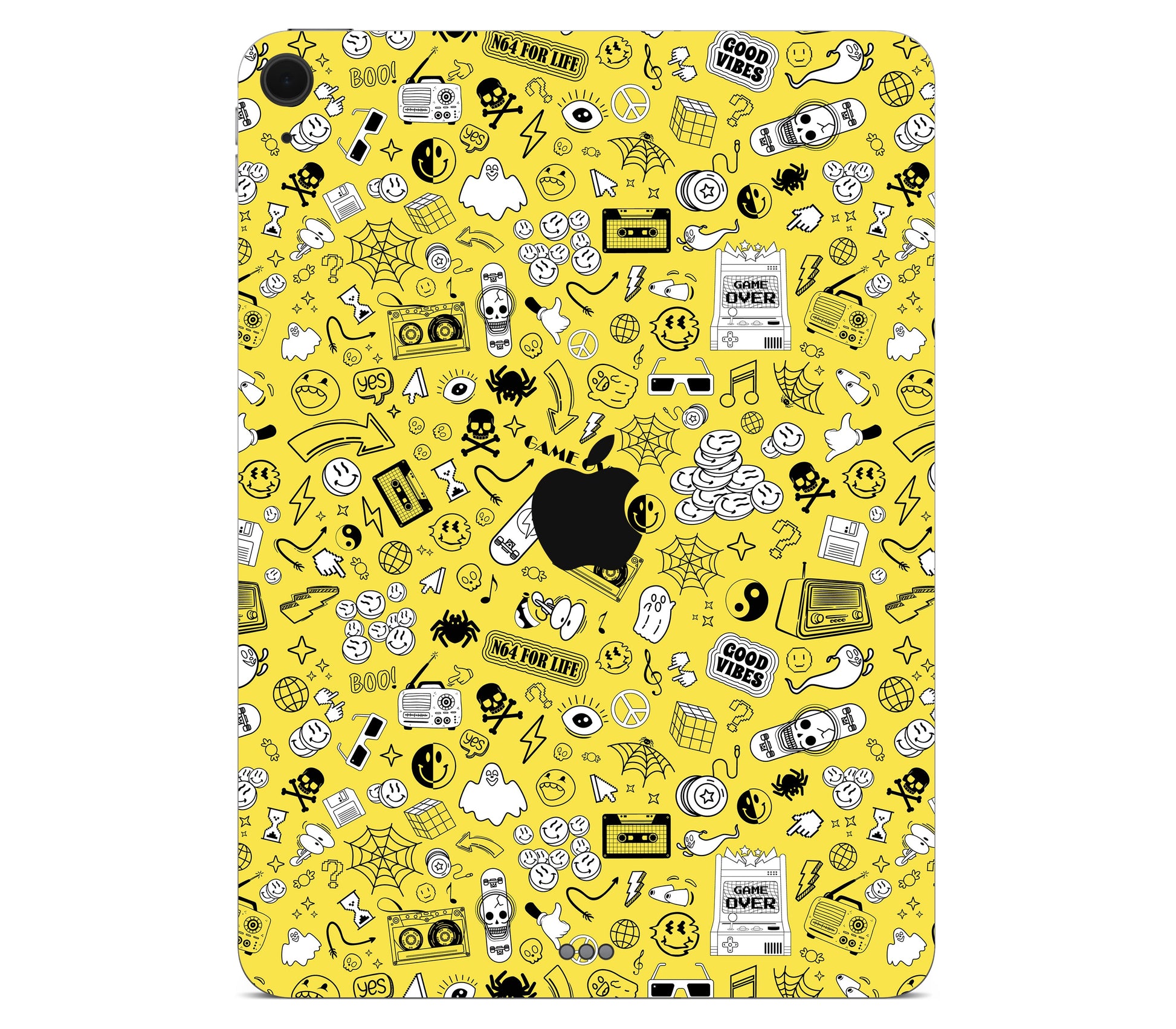 iPad Air 11" (M3) skin, 90’s Nostalgia, back skin with logo cutout
