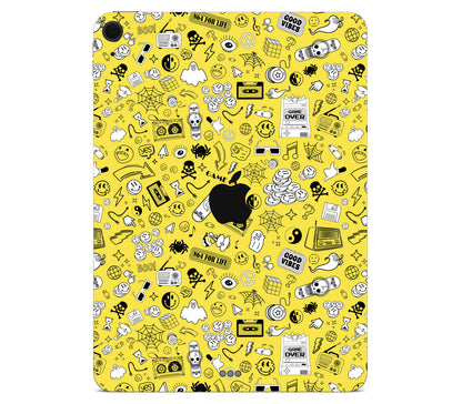 iPad Air 11" (M3) skin, 90’s Nostalgia, back skin with logo cutout