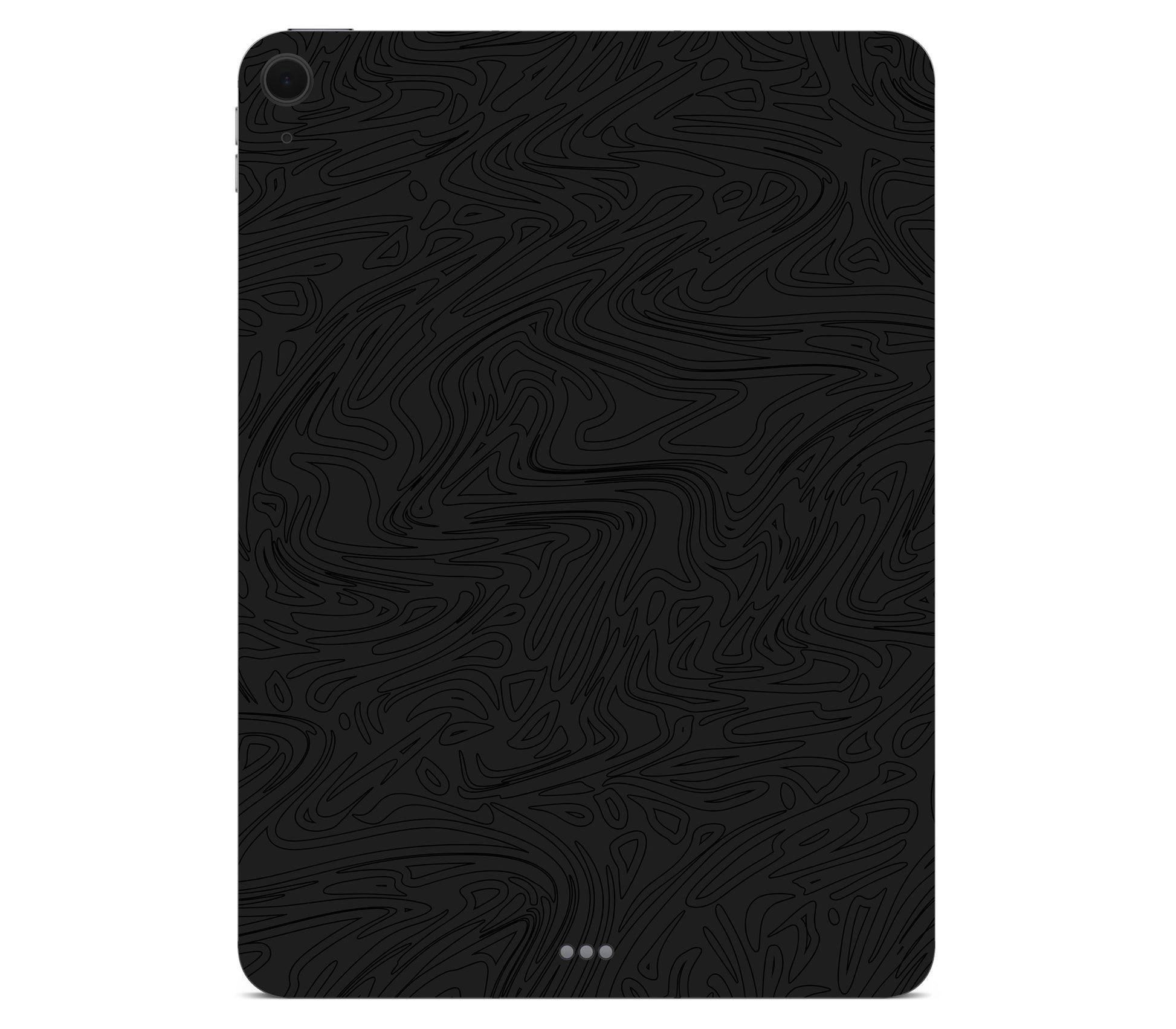 iPad Air 11" (M3) skin, Black Ice, back skin without logo cutout