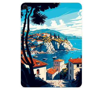iPad Air 11" (M4) skin, Coastal Clouds, back skin without logo cutout