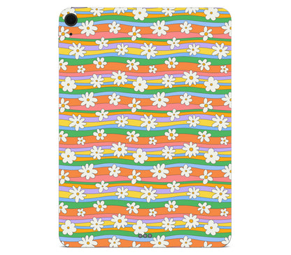 iPad Air 11" (M3) skin, Daisy Drift, back skin without logo cutout