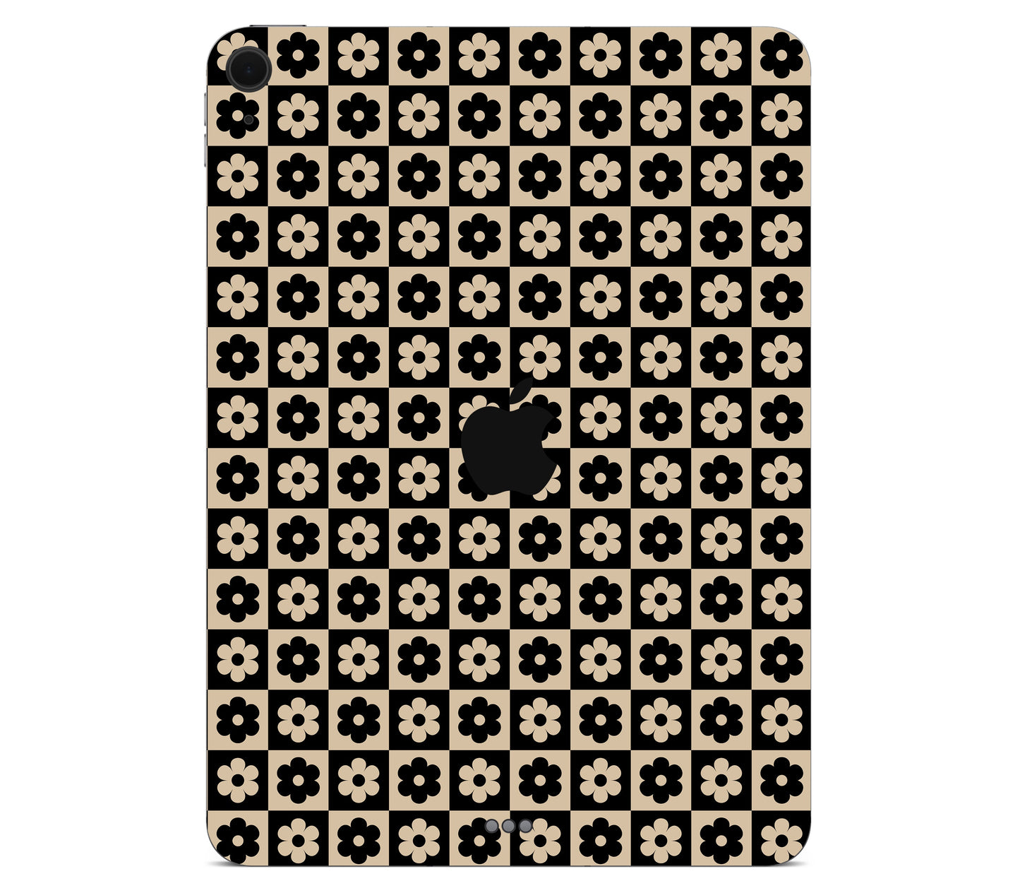 iPad Air 11" (M3) skin, Floral Grid, back skin with logo cutout