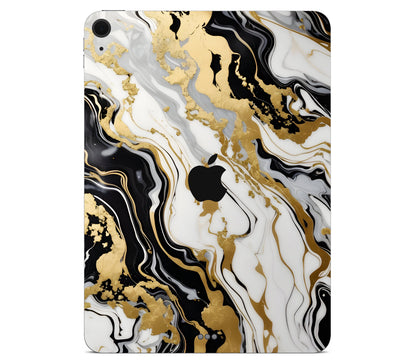 iPad Air 11" (M4) skin, Gold Flare, back skin with logo cutout