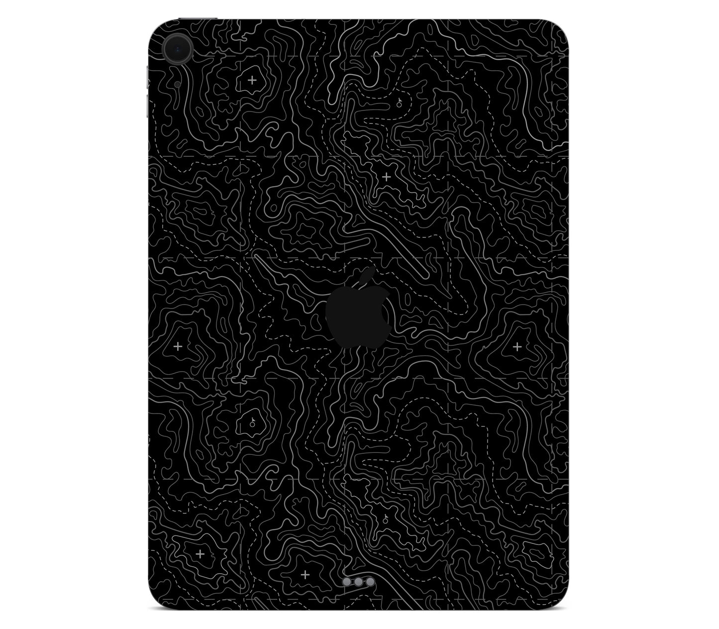 iPad Air 11" (M3) skin, Lockdown (Blackout), back skin with logo cutout