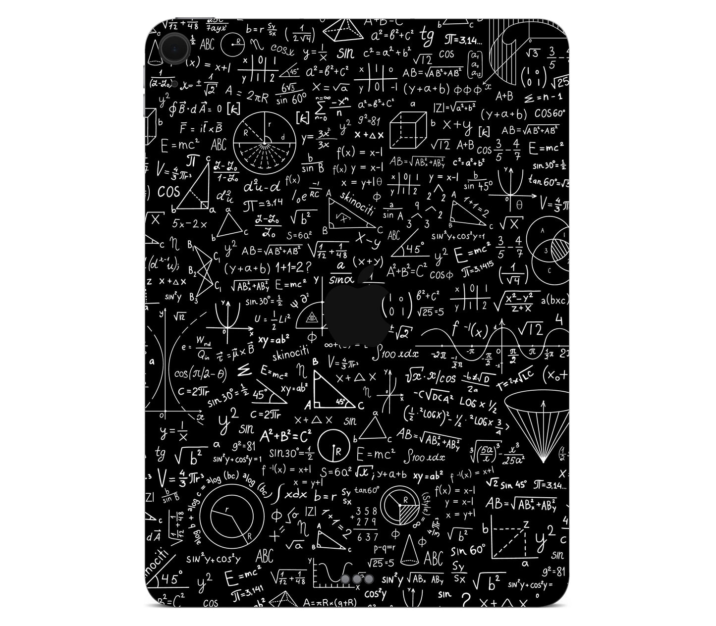 iPad Air 11" (M4) skin, Math Madness, back skin with logo cutout