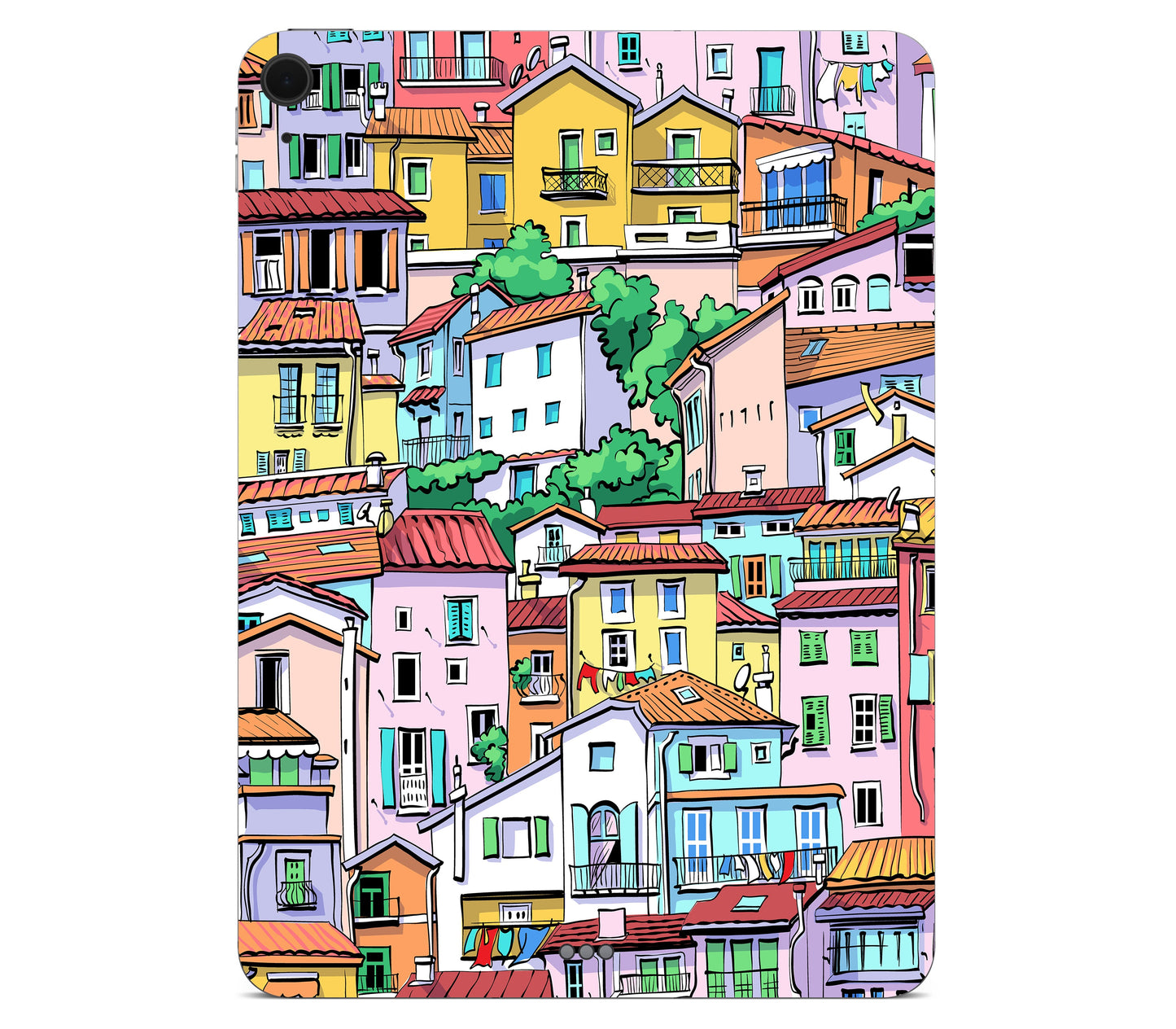 iPad Air 11" (M4) skin, Menton Mosaic, back skin without logo cutout