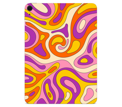 iPad Air 11" (M3) skin, Psycho Vortex, back skin without logo cutout