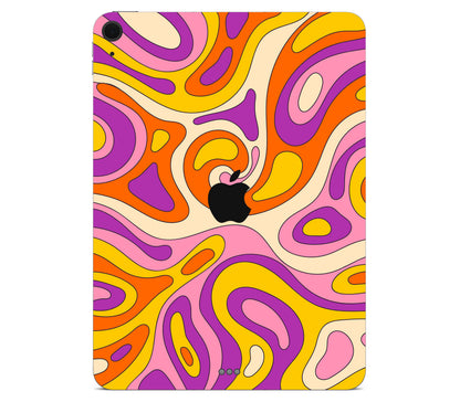 iPad Air 11" (M3) skin, Psycho Vortex, back skin with logo cutout
