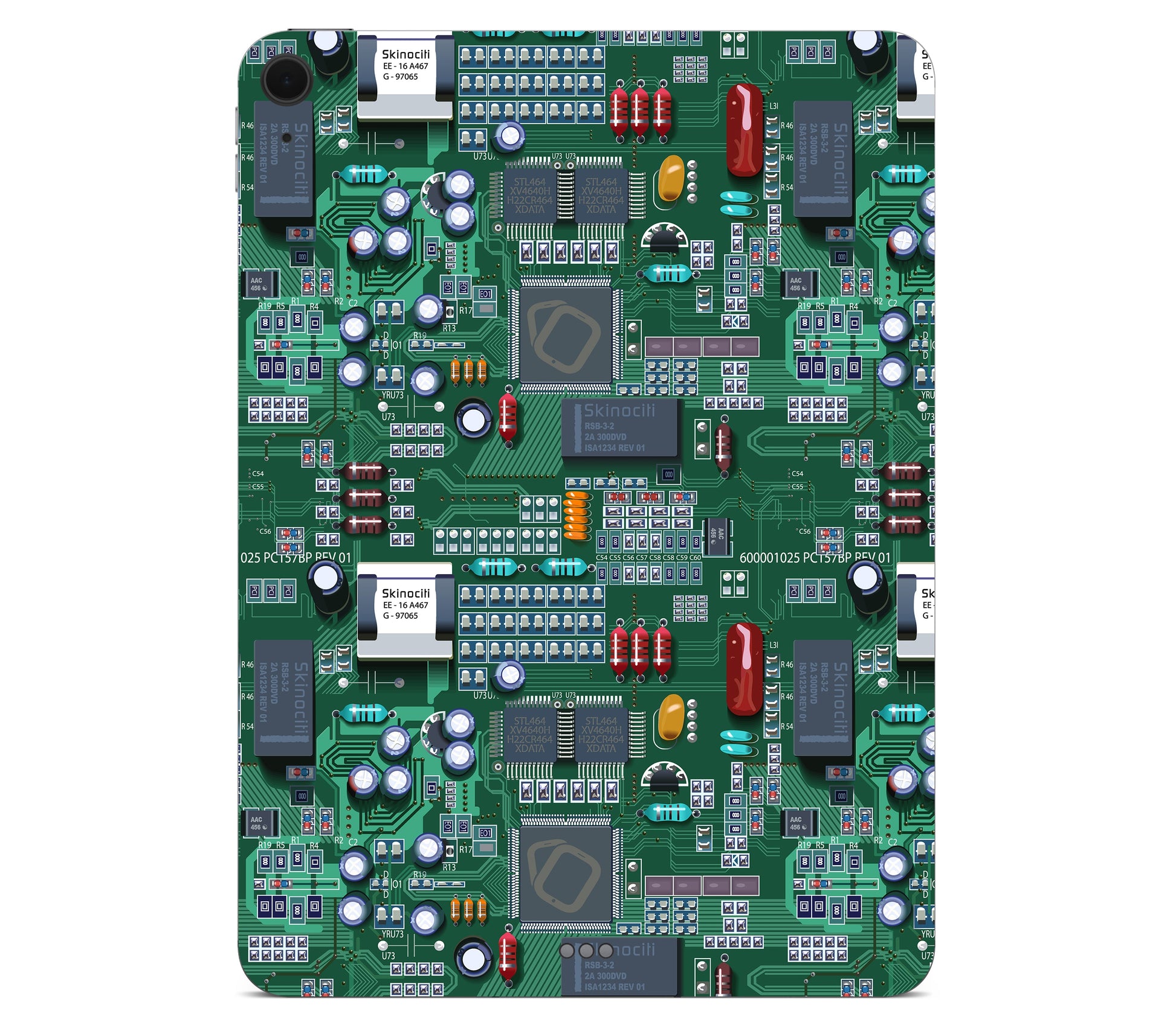 iPad Air 11" (M3) skin, Terminal, back skin without logo cutout