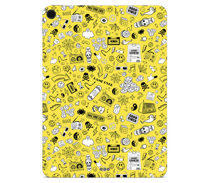 iPad Air 13" (M4) skin, 90’s Nostalgia, back skin without logo cutout