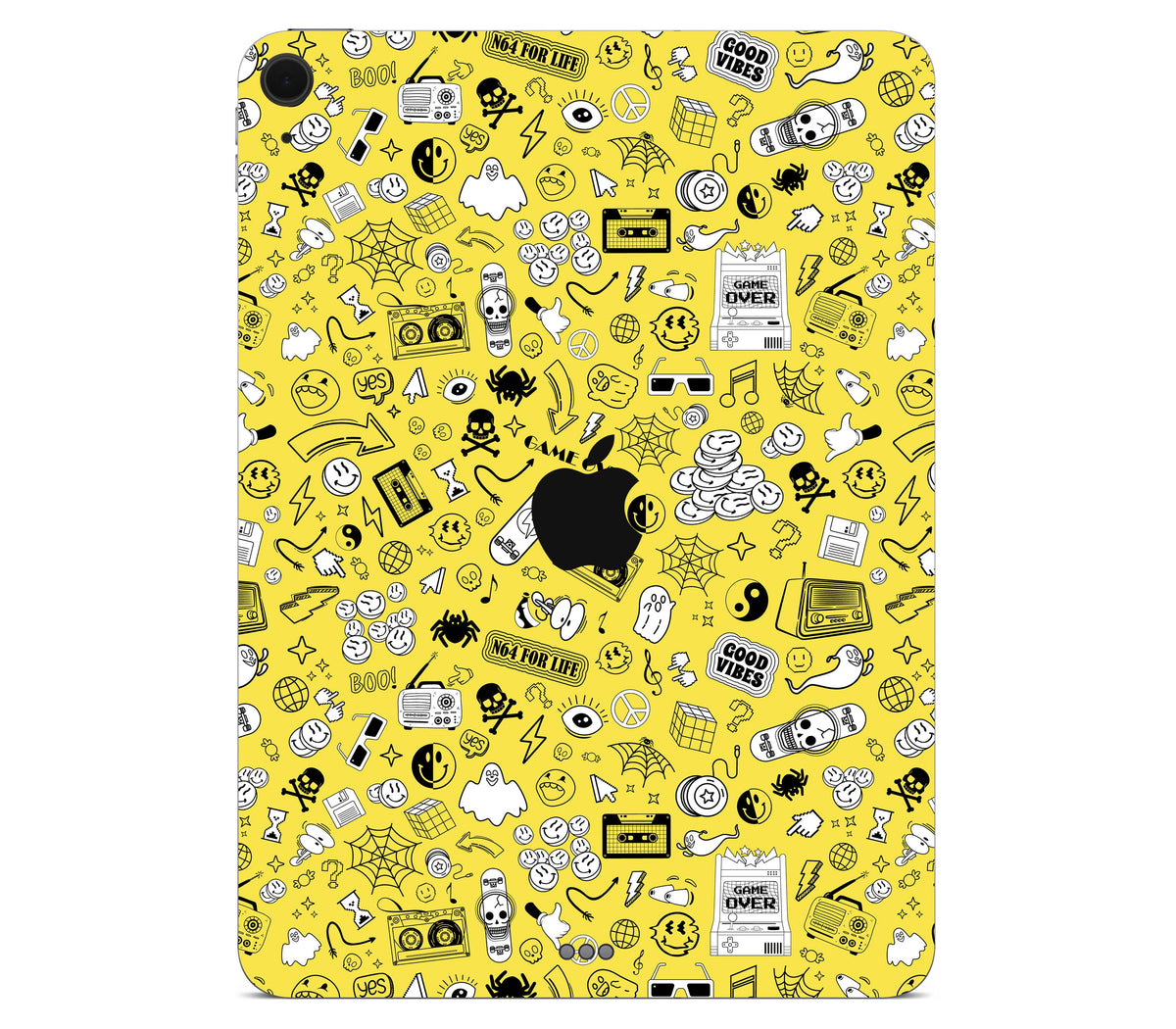 iPad Air 13" (M3) skin, 90’s Nostalgia, back skin with logo cutout