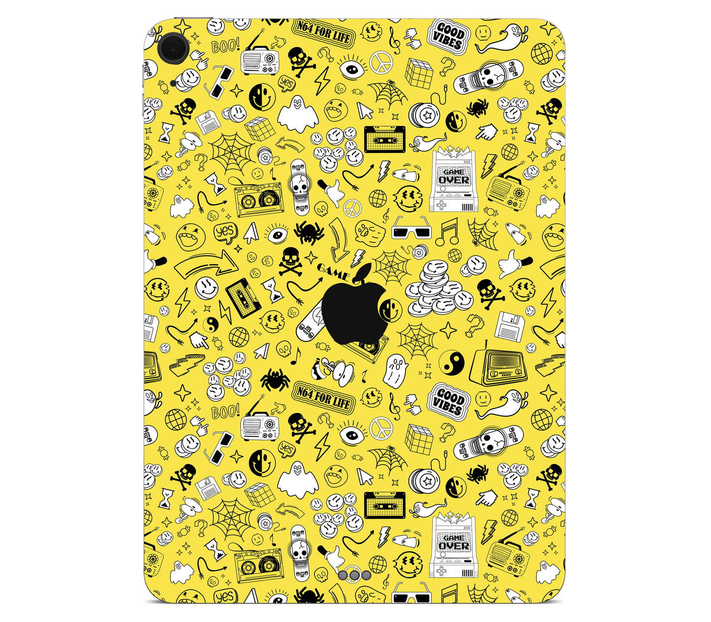 iPad Air 13" (M3) skin, 90’s Nostalgia, back skin with logo cutout