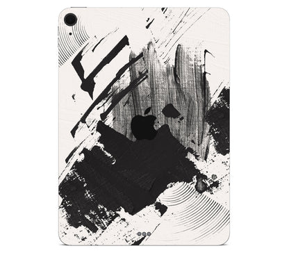 iPad Air 13" (M4) skin, Black Noir, back skin with logo cutout