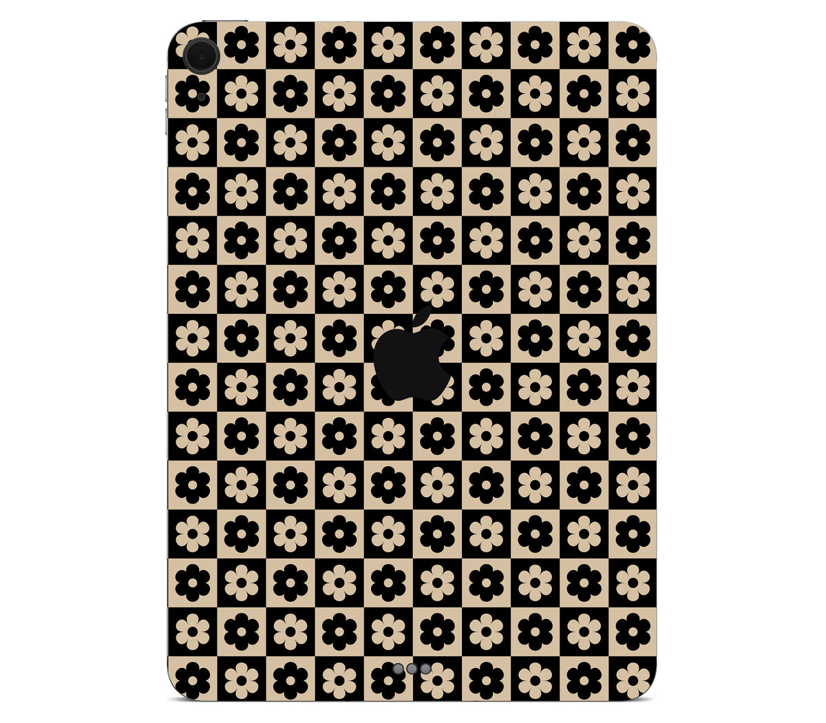 iPad Air 13" (M2) skin, Floral Grid, back skin with logo cutout