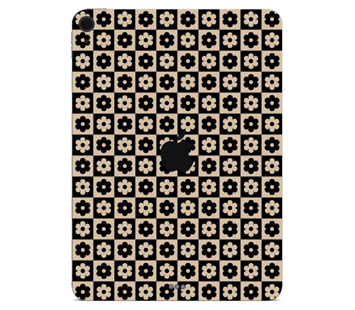 iPad Air 13" (M3) skin, Floral Grid, back skin with logo cutout