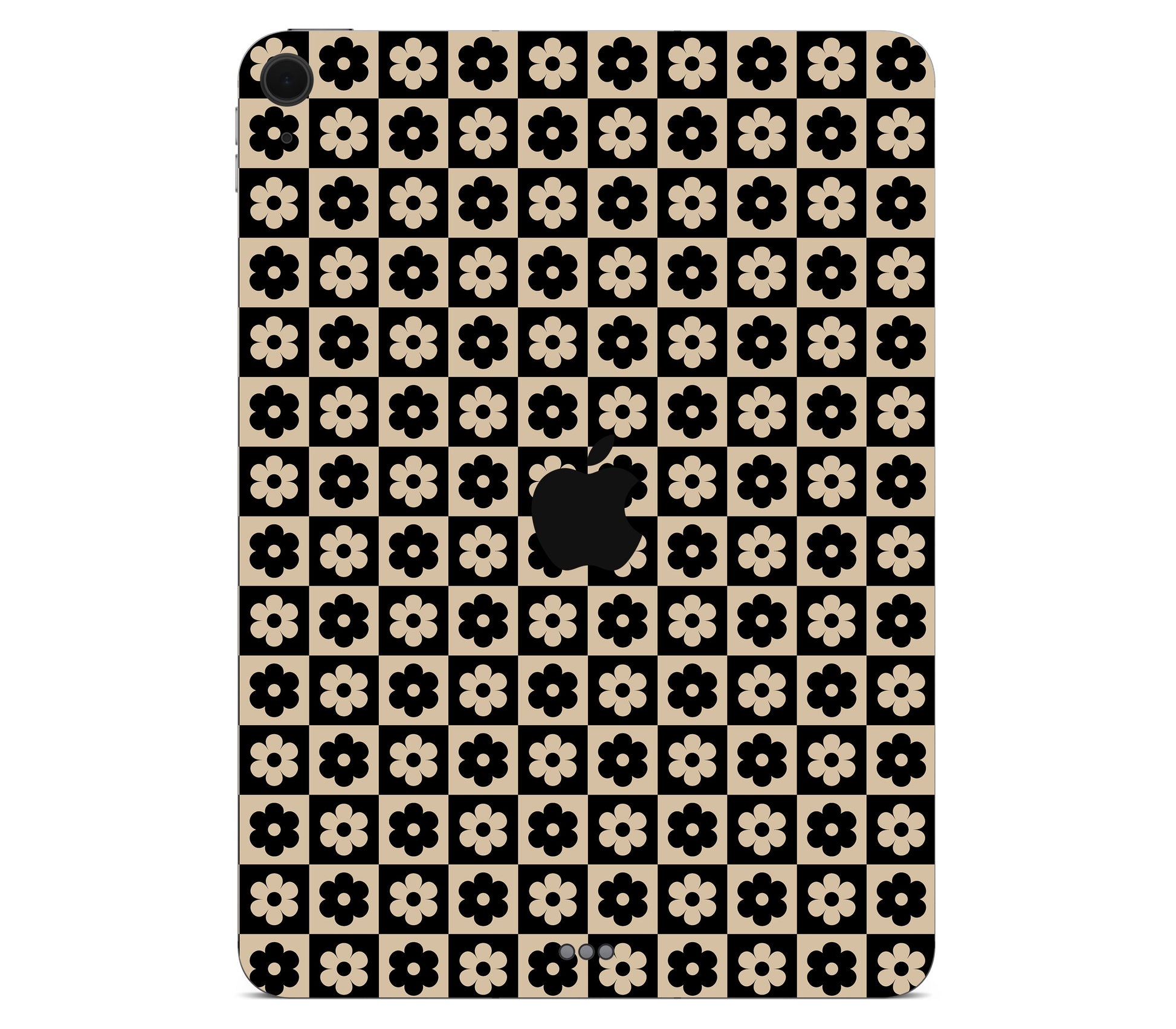 iPad Air 13" (M3) skin, Floral Grid, back skin with logo cutout
