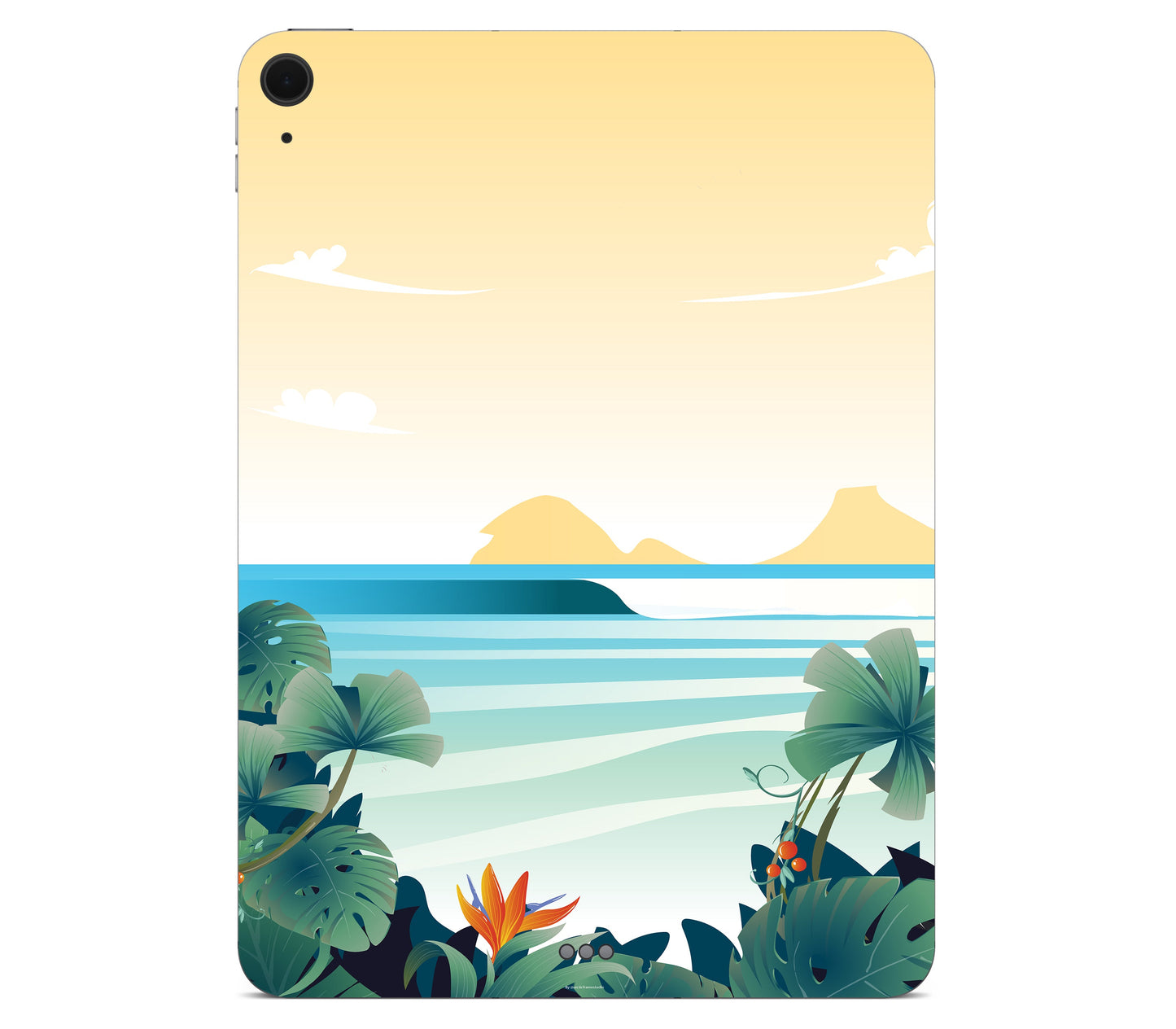 iPad Air 13" (M4) skin, Sizzle Bay, back skin without logo cutout