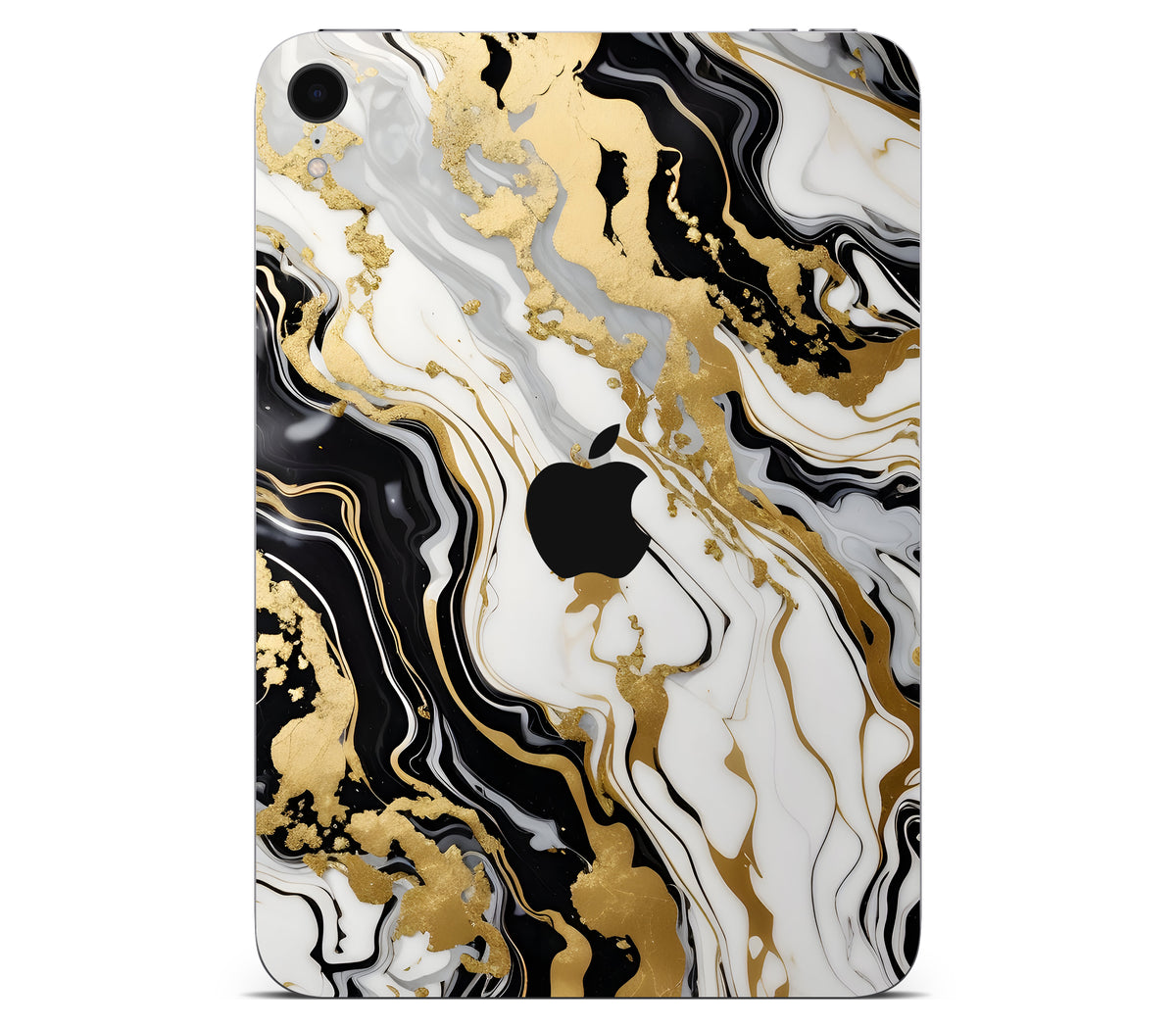iPad Mini 7 (A17 Pro) skin, Gold Flare, back skin with logo cutout
