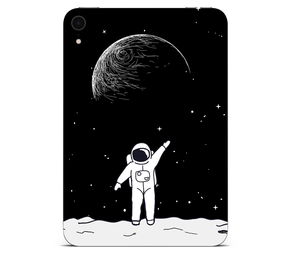 iPad Mini 7 (A17 Pro) skin, Moonwave, back skin