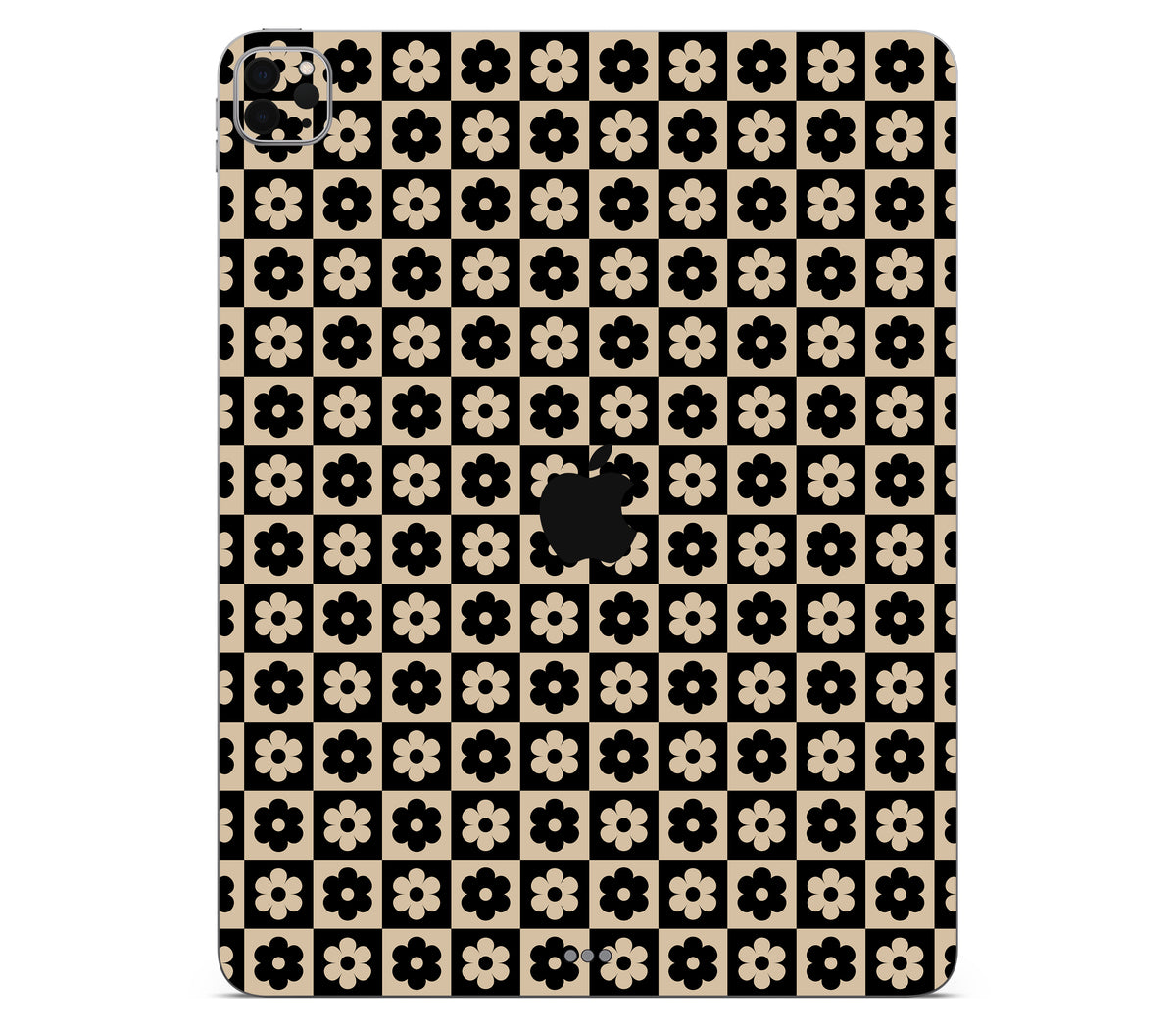 iPad Pro 11" (2021, Gen 3) skin, Floral Grid, back skin with logo cutout