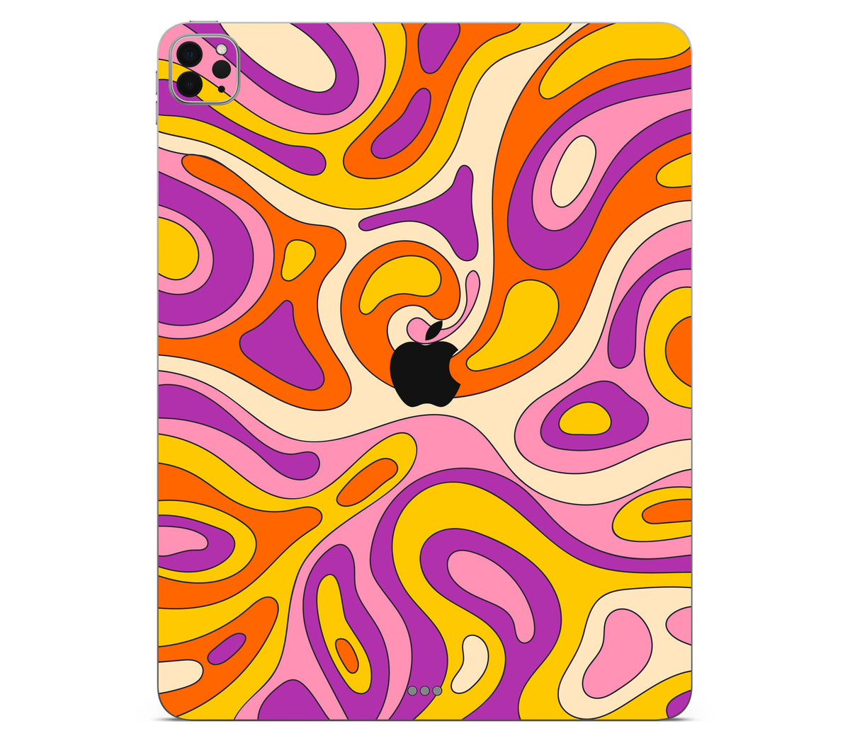 iPad Pro 11" (2021, Gen 3) skin, Psycho Vortex, back skin with logo cutout