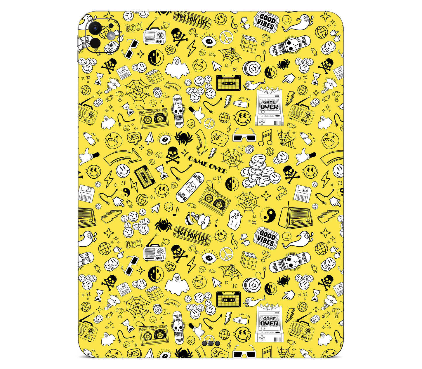 iPad Pro 11" (M5) skin, 90’s Nostalgia, back skin without logo cutout