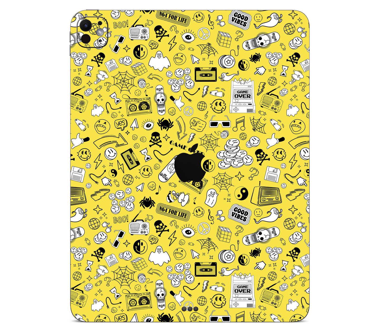 iPad Pro 11" (M5) skin, 90’s Nostalgia, back skin with logo cutout