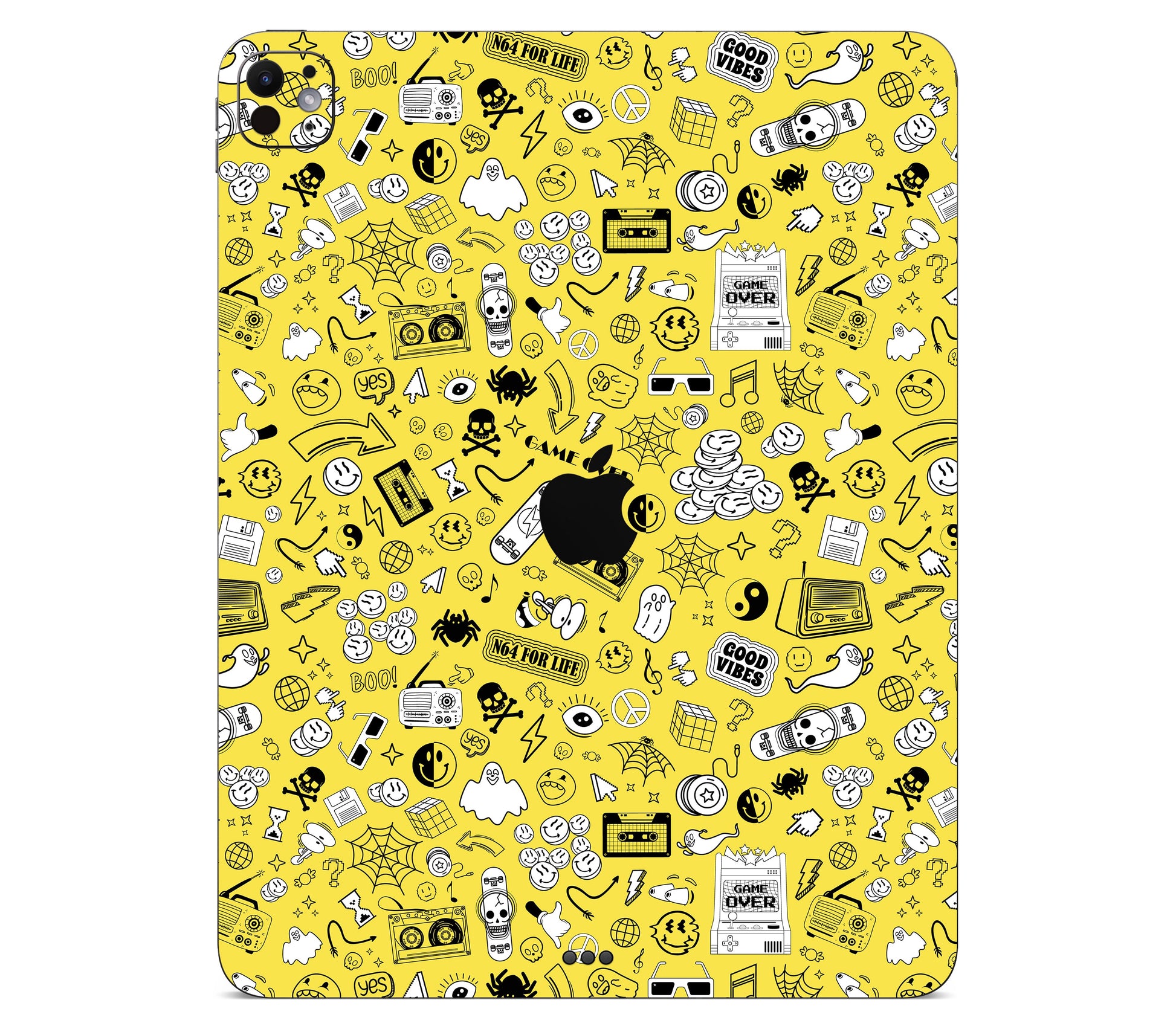 iPad Pro 11" (M5) skin, 90’s Nostalgia, back skin with logo cutout