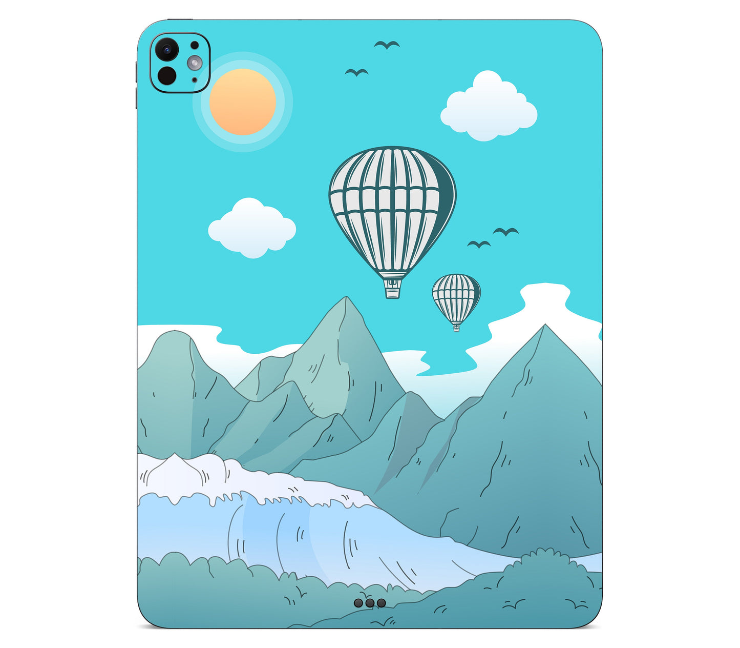 iPad Pro 11" (M5) skin, Altitude Error, back skin without logo cutout