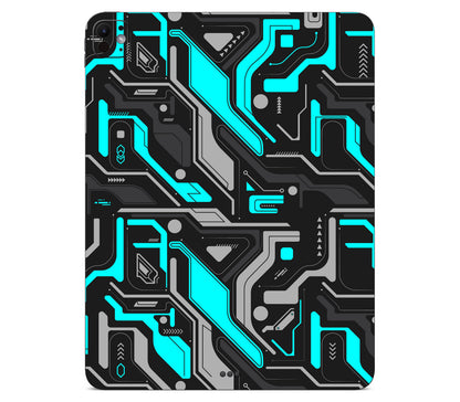 iPad Pro 11" (M5) skin, Code Rot (Glitch), back skin without logo cutout