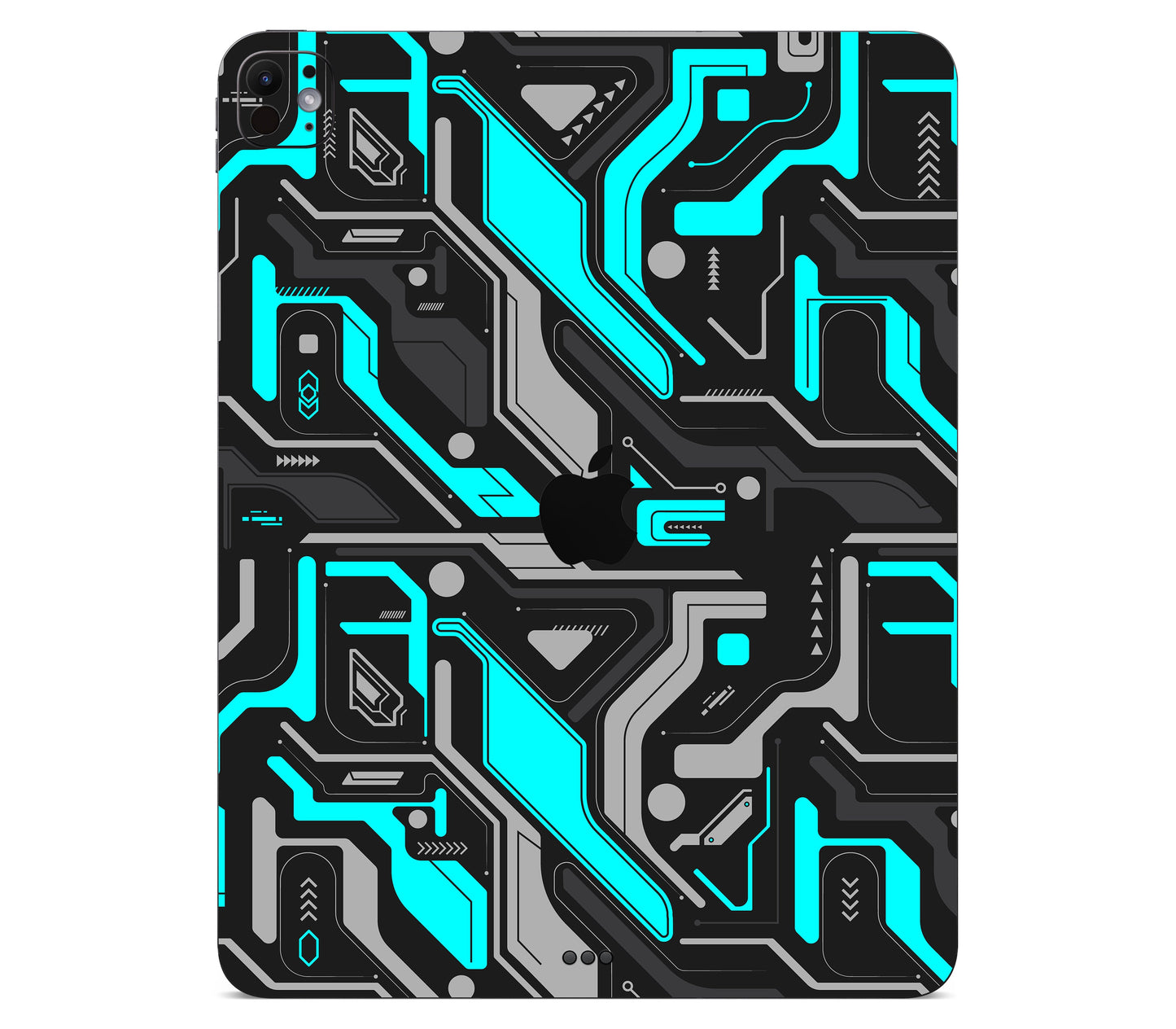 iPad Pro 11" (M5) skin, Code Rot (Glitch), back skin with logo cutout