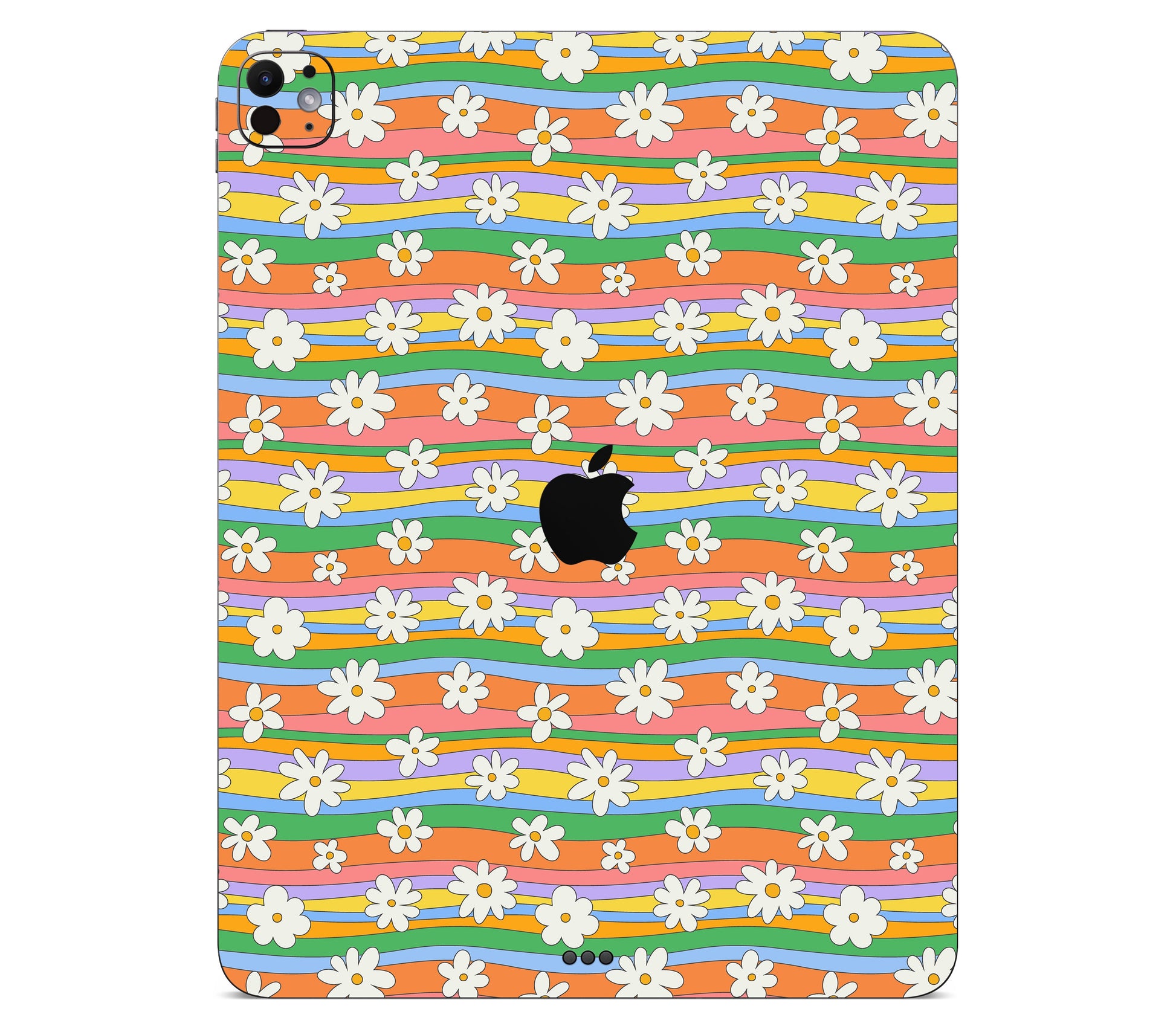 iPad Pro 11" (M5) skin, Daisy Drift, back skin with logo cutout