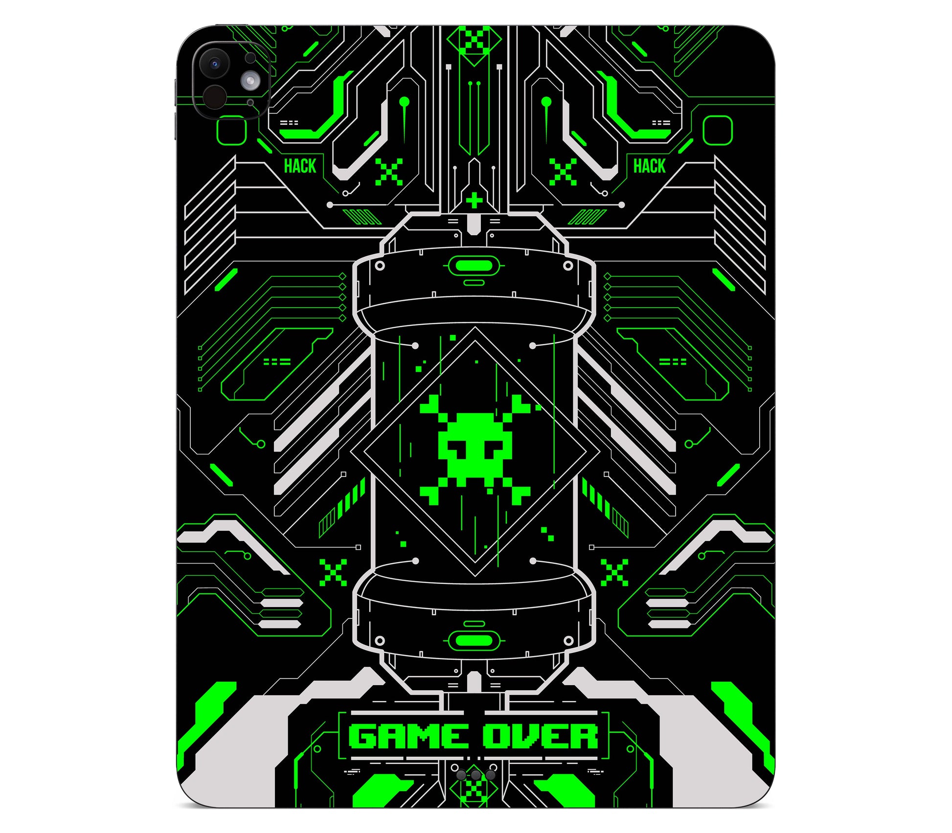 iPad Pro 11" (M5) skin, Fatal Error (Acid), back skin