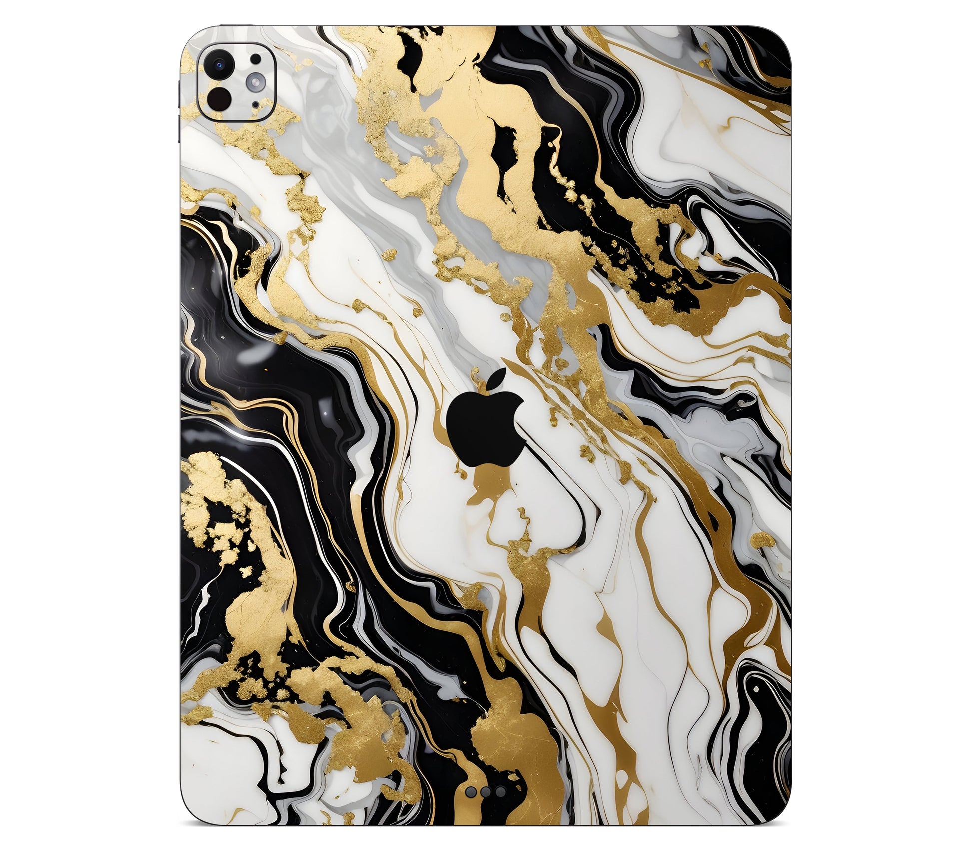 iPad Pro 11" (M5) skin, Gold Flare, back skin with logo cutout