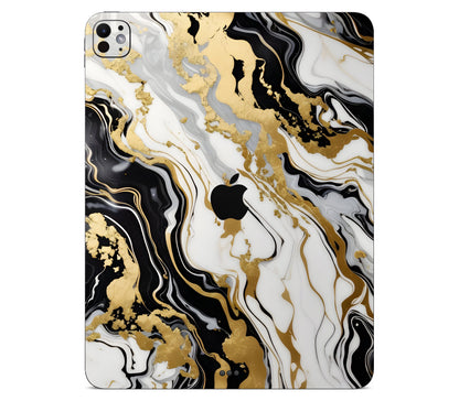 iPad Pro 11" (M5) skin, Gold Flare, back skin with logo cutout