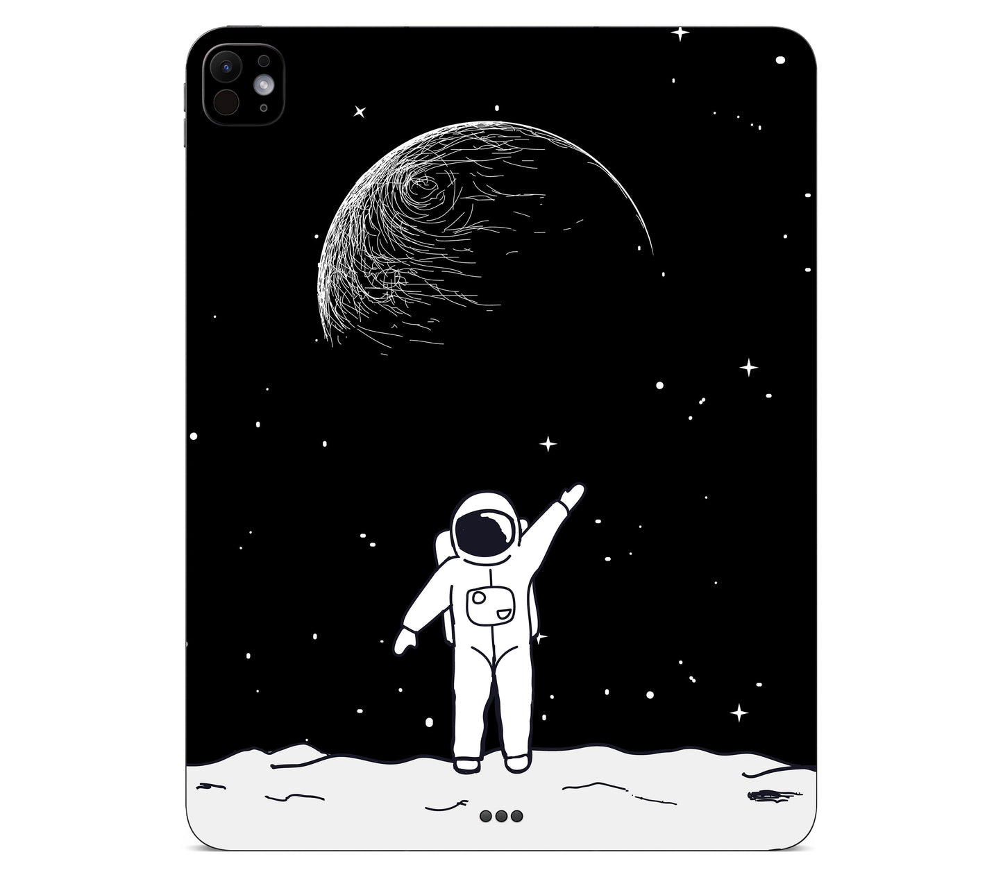 iPad Pro 11" (M5) skin, Moonwave, back skin