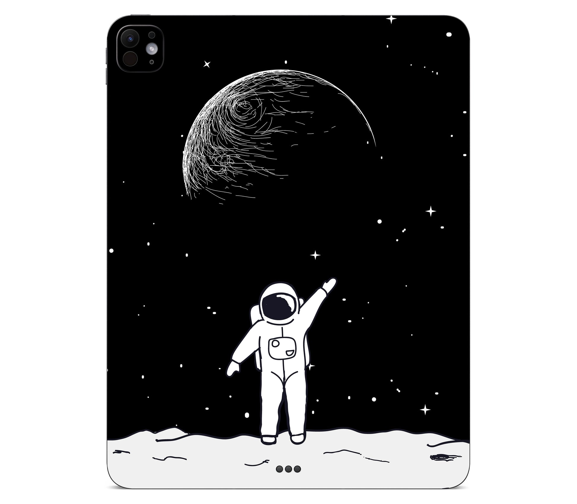 iPad Pro 11" (M5) skin, Moonwave, back skin