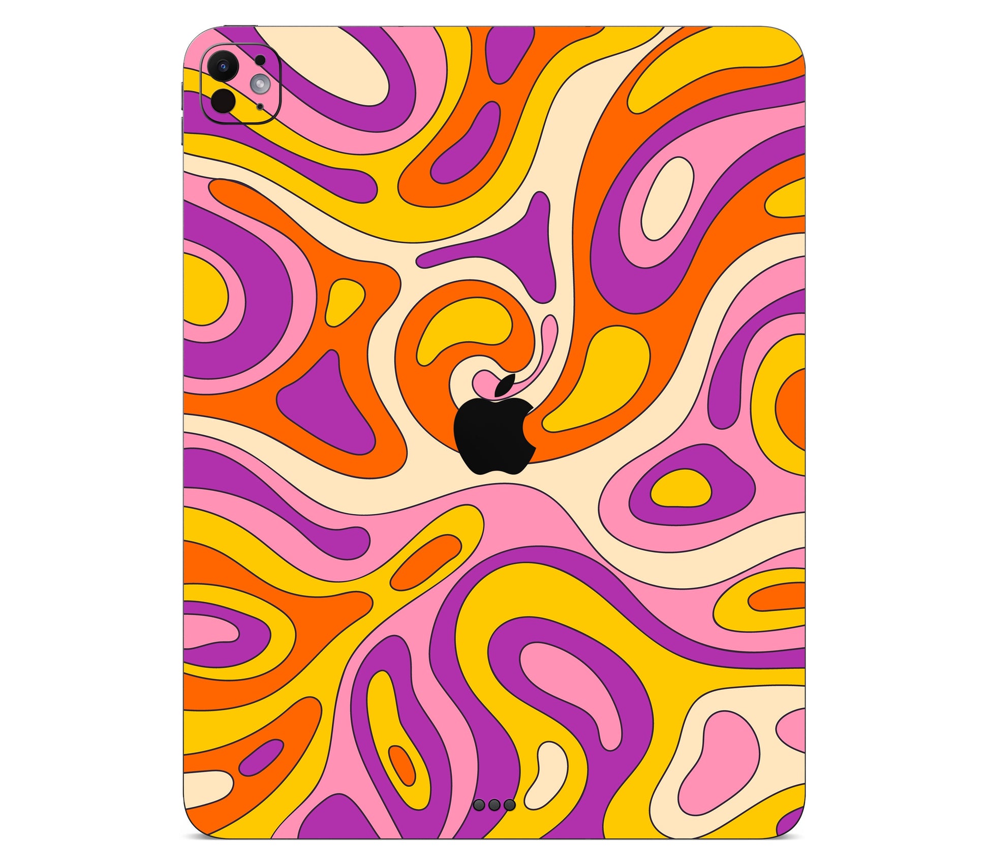 iPad Pro 11" (M5) skin, Psycho Vortex, back skin with logo cutout