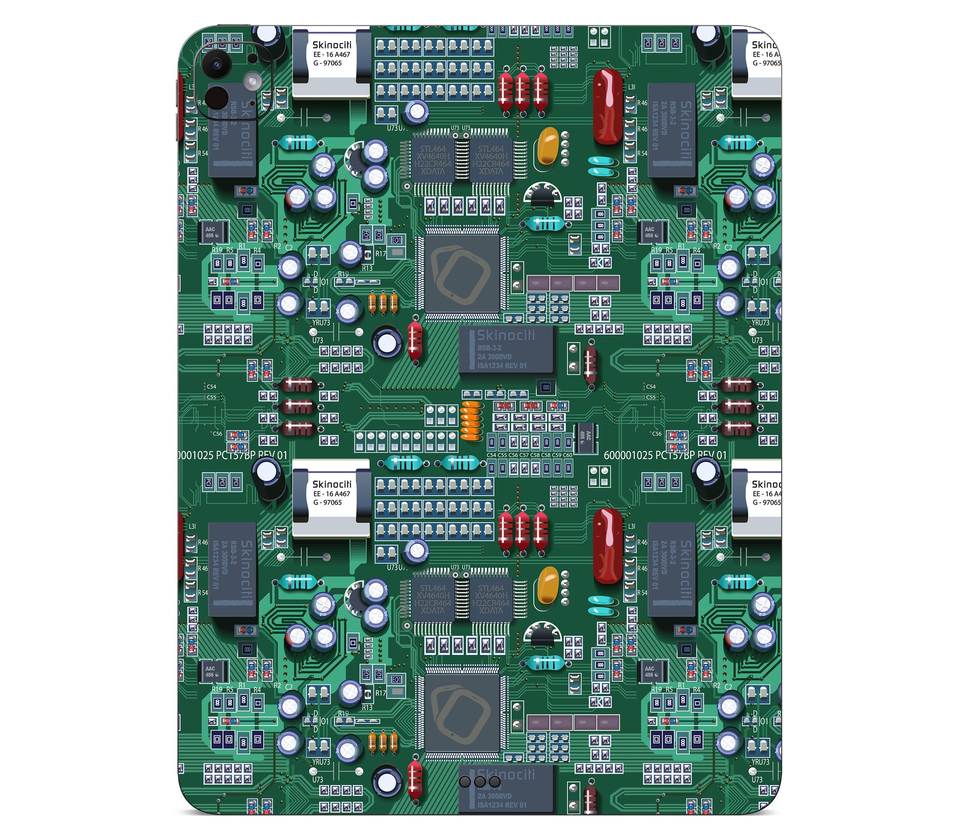 iPad Pro 11" (M5) skin, Terminal, back skin without logo cutout