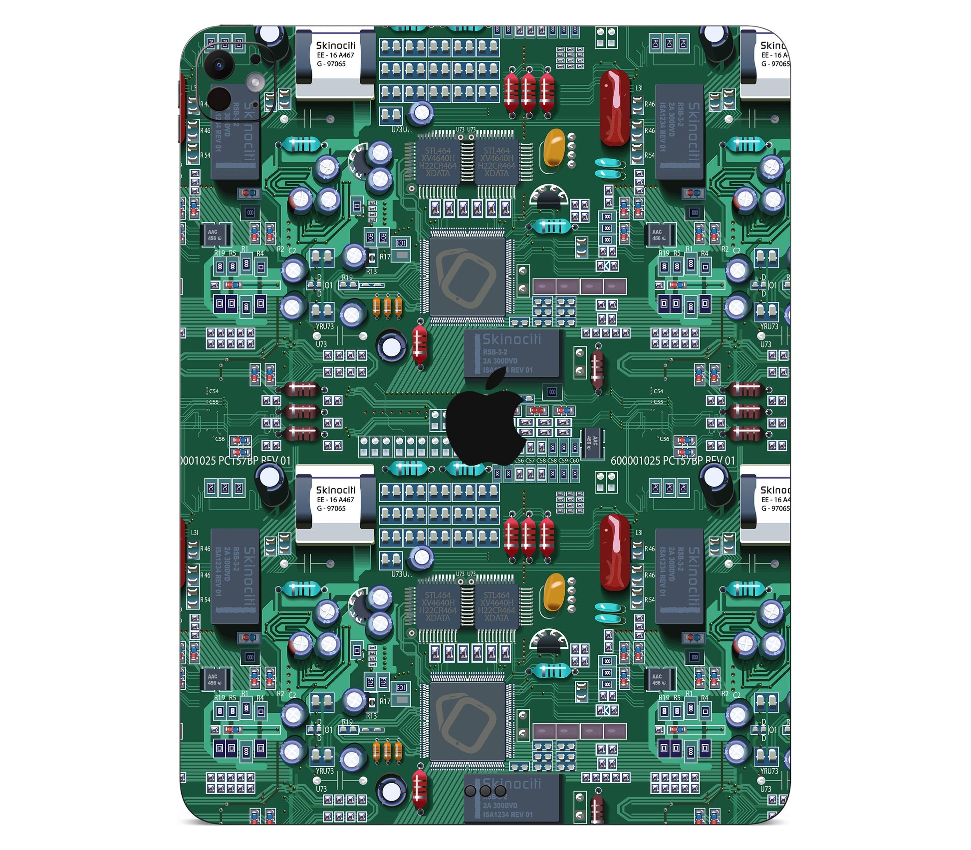 iPad Pro 11" (M5) skin, Terminal, back skin with logo cutout